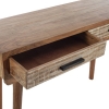 Artekko Attari Καφέ Κονσόλα από Ξύλο Teak με 2 Συρτάρια (118x40x79)cm Artekko 720-1253-LAP