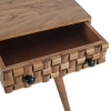 Artekko Attari Καφέ Κονσόλα Γραφείο από Ξύλο Teak (115x50x76.5)cm Artekko 720-2107-LAP