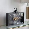 Artekko Clock Μαύρο Μεταλλικό Επιτραπέζιο Ρολόι με Μηχανισμό (45x8x33)cm Artekko 78665-DS