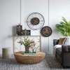 Artekko Clock Μαύρο Μεταλλικό Επιτραπέζιο Ρολόι με Μηχανισμό (45x8x33)cm Artekko 78665-DS