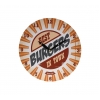 Ρολόι Τοίχου 2 σχέδια (Hamburger) 28cm Zaros CL231