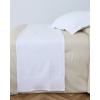 3D Ζακάρ Τραβέρσα Runner Διακόσμησης Κρεβατιού γεωμετρικό Augerinos Τραβέρσα | 50x180cm Άσπρο Pennie 151102-02