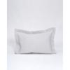 Ζακάρ Πικέ Μαξιλαροθήκη Oxford Augerinos 50x70 5cm Γκρι απαλό Pennie 211901-04