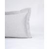 Ζακάρ Πικέ Μαξιλαροθήκη Oxford Augerinos 50x70 5cm Γκρι απαλό Pennie 211901-04