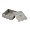 Artekko Marble Γκρι Μαρμάρινο Διακοσμητικό Κουτί Κοσμηματοθήκη (20x20x7.8)cm Artekko C8412-DS