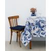 Τραπεζομάντηλο με Σχέδιο Καμπανούλες Campanula Flower 2 ατόμων Μπλε Σκούρο Pennie 011945-01
