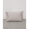 Microsilk Μονόχρωμο Ζεύγος Μαξιλαροθήκες Oscar 50x70cm 50x70cm Γκρι - Μπεζ Pennie 212180-83