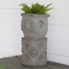 Artekko Totem Διακοσμητικό Γκρι Κασπώ από Μαγνήσιο (20x19x50)cm Artekko D77586-DS