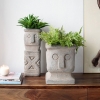 Artekko Totem Διακοσμητικό Γκρι Κασπώ από Μαγνήσιο (20x19x50)cm Artekko D77586-DS
