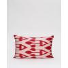 Διακοσμητική Μαξιλαροθήκη Αργαλειού Boho Ikat 35x60cm Κόκκινο Pennie 212043-01