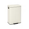 Κάδος απορριμμάτων λευκός μεταλ. 2x30l/45,5 x 36,5 x 67 cm Plastona 07.214561A