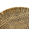 Artekko Croco Διακοσμητική Πιατέλα Μέταλλο Μαύρο Χρυσό (38x26x7)cm Artekko LB78227-GOLD