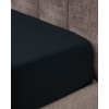 Microsilk Μονόχρωμο Σεντόνι με Λάστιχο Oscar 6 Αποχρώσεις Υπέρδιπλη (160x200+40cm) Μαύρο Pennie 072232-12