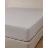 Microsilk Μονόχρωμο Σεντόνι με Λάστιχο Oscar 6 Αποχρώσεις Μονή (100x200+40cm) Γκρι - Μπεζ Pennie 072229-83