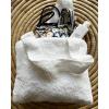 Λευκή Βαμβακερή Πετσετέ Τσάντα Chipo 30x25cm One Size Άσπρο Pennie 380302-01