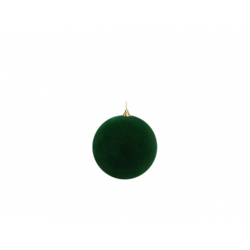 Μπάλα πράσινη βελουτέ Φ10cm s/4