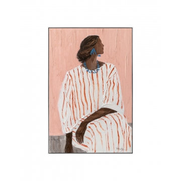 Πίνακας  χειρ.ζωγραφ.με ξυλινο πλαίσιο,"Woman" 60x90cm