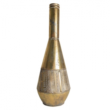 Βάζο σωλήνας antique gold 26Χ75