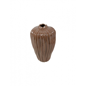 Βάζο κεραμικό καφέ 22x35cm