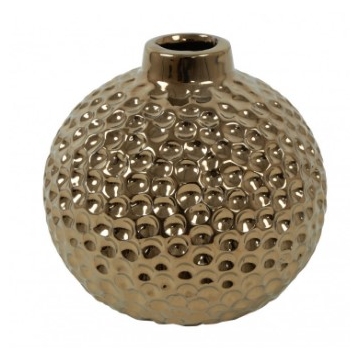 Βάζο μπάλα κεραμικό μπρονζέ 12x11,5cm