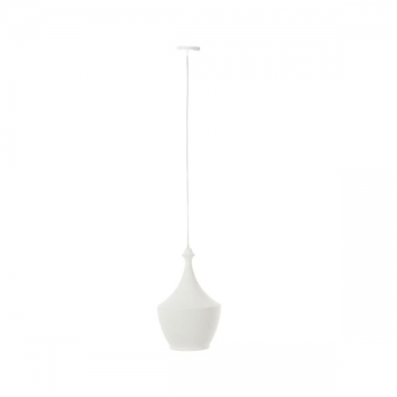 Artekko Aluminum Φωτιστικό Οροφής Μονόφωτο (E27) Λευκό Αλουμίνιο (43x29x29)cm