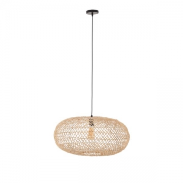 Artekko Bamboo Φωτιστικό Οροφής Μονόφωτο (Ε27) Φυσική Απόχρωση (60x60x35)cm