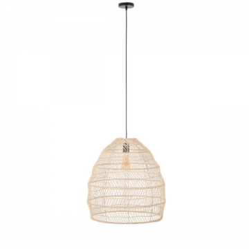Artekko Bamboo Φωτιστικό Οροφής Μονόφωτο (Ε27) Φυσική Απόχρωση (50x50x50)cm