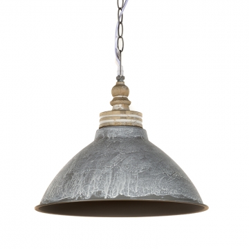 Artekko Dome Μεταλλική Γκρι Φωτιστικό Οροφής (E27) 38.00x38.00x37.00