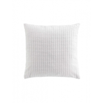 Μαξιλάρι embossed velvet λευκό 45x45cm