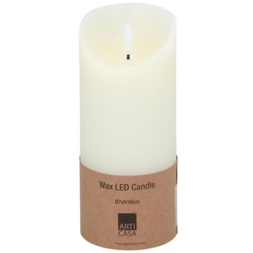 Κερί led cream 7x16cm
