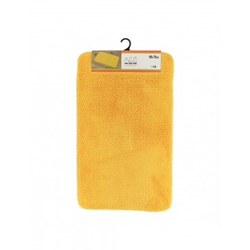 Χαλί μπάνιου microfiber με λάστιχο κίτρινο 45Χ75