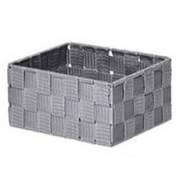Καλάθι αποθήκευσης Polyester γκρι 20X16X10cm