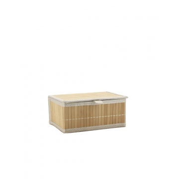 Καλάθι bamboo φυσικό χρ. 25X19X12cm