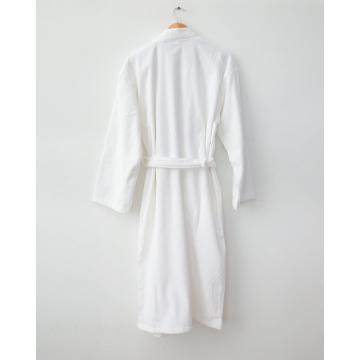 Μονόχρωμο Βαμβακερό Βελουτέ Μπουρνούζι L/XL Berlin Large | XLarge Άσπρο