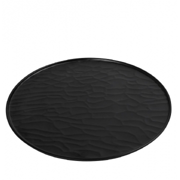 BLACK ΠΙΑΤΟ PIZZA 35ΕΚ WAVY MATTE ΜΕΛΑΜΙΝΗΣ  (smA)