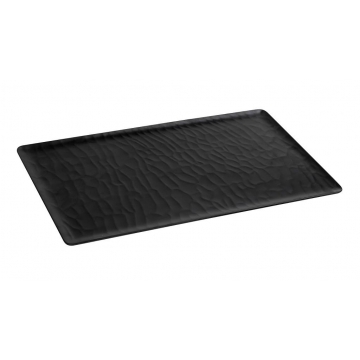 BLACK ΔΙΣΚΟΣ ΜΠΟΥΦΕ GN1/1 53Χ32,5ΕΚ WAVY MATTE ΜΕΛΑΜΙΝΗΣ