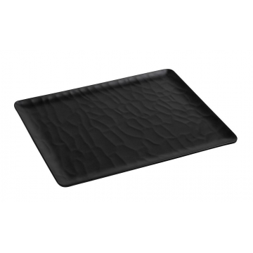 BLACK ΔΙΣΚΟΣ ΜΠΟΥΦΕ GN1/2 32,5Χ26,5ΕΚ WAVY MATTE ΜΕΛΑΜΙΝΗΣ