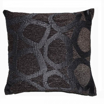 Artekko Angled Circles Μαξιλάρι Υφασμάτινο Μαύρο (45x45)cm