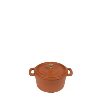 VOLCANO ΚΑΤΣΑΡΟΛΑΚΙ CAST-IRON ΚΕΡΑΜΙΔΙ ΜΕ ENAMEL 750ML 14ΕΚ.