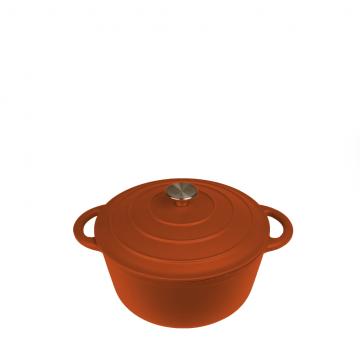 VOLCANO ΚΑΤΣΑΡΟΛΑ CAST-IRON ΚΕΡΑΜΙΔΙ ΜΕ ENAMEL 6200ML 28ΕΚ.