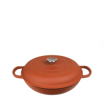 VOLCANO ΚΑΤΣΑΡΟΛΑ ΡΗΧΗ CAST-IRON ΚΕΡΑΜΙΔΙ ΜΕ ENAMEL 2200ML 27ΕΚ.