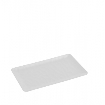 WHITE ΠΙΑΤΕΛΑ ΟΡΘΟΓ. 26Χ16.2ΕΚ WAVY MATTE ΜΕΛΑΜΙΝΗΣ