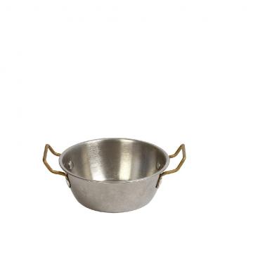 ANTIQUE STONEWASH GREY ΜΠΩΛ ΣΕΡΒΙΡΙΣΜΑΤΟΣ ΣΤΡΟΓΓ. ΜΕ 2 ΛΑΒΕΣ SS18/10 D: 13 H: 4CM