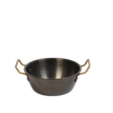 ANTIQUE STONEWASH BLACK ΜΠΩΛ ΣΕΡΒΙΡΙΣΜΑΤΟΣ ΣΤΡΟΓΓ. ΜΕ 2 ΛΑΒΕΣ SS18/10 350ML D: 13 H: 4CM