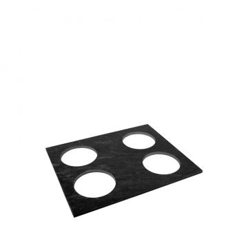 ΕΠΙΦΑΝΕΙΑ ΜΕ ΟΠΕΣ ΑΠΌ ΜΑΡΜΑΡΟ ΜΑΥΡΗ dia9,5CM GN1/2 32,5X26,5X1EK