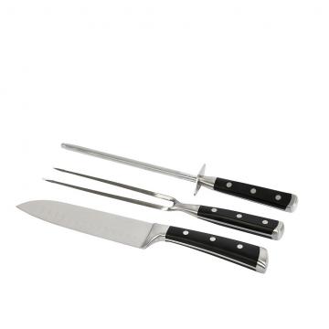 ΜΑΧΑΙΡΙ SHANTOKU-ΠΙΡΟΥΝΑ-ΑΚΟΝΙΣΤΗΡΙ STEAK ABS-SS SET3 18CM