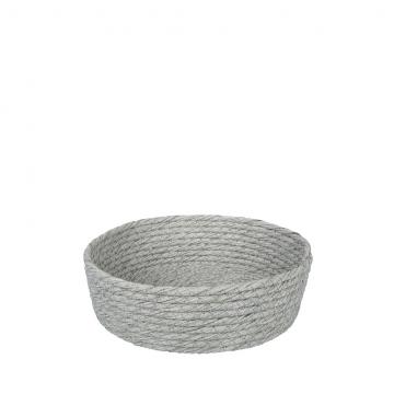 ΚΑΛΑΘΙ SYNTH. RATTAN ΣΤΡΟΓΓ. ΓΚΡΙ 18X6EK. (smA)