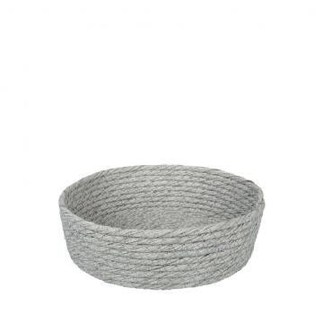 ΚΑΛΑΘΙ SYNTH. RATTAN ΣΤΡΟΓΓ. ΓΚΡΙ 20X6EK.(smA)