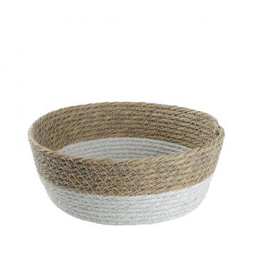 ΚΑΛΑΘΙ SYNTH. RATTAN ΣΤΡΟΓΓ. ΦΥΣΙΚΟ-ΛΕΥΚΟ 28X6EK.