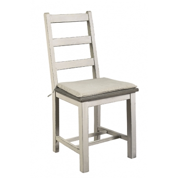 Καρέκλα με Μαξιλάρι Καφέ/Γκρι  43x50,5x95